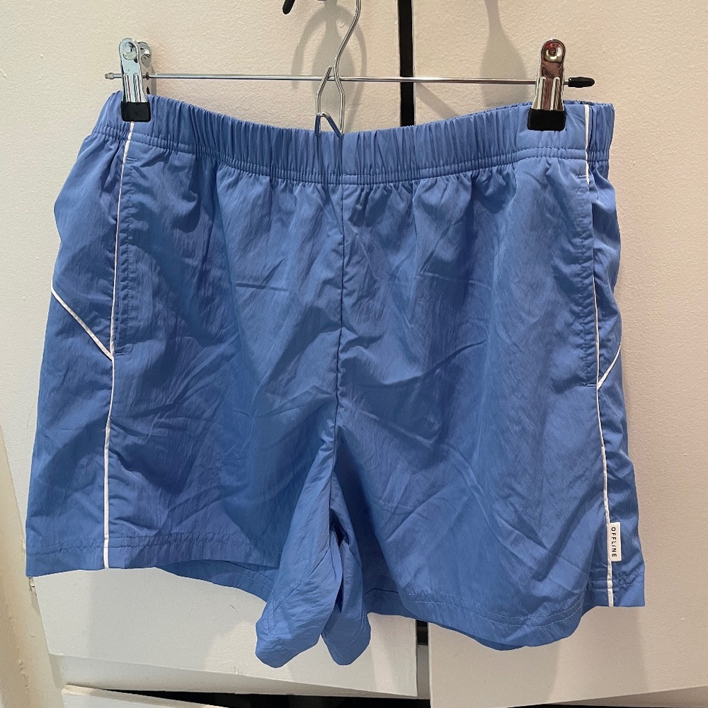 Aerie Day Off Oxford Short in blue M NWT